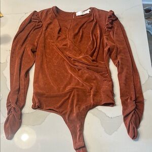 Rust Long Sleeve Bodysuit